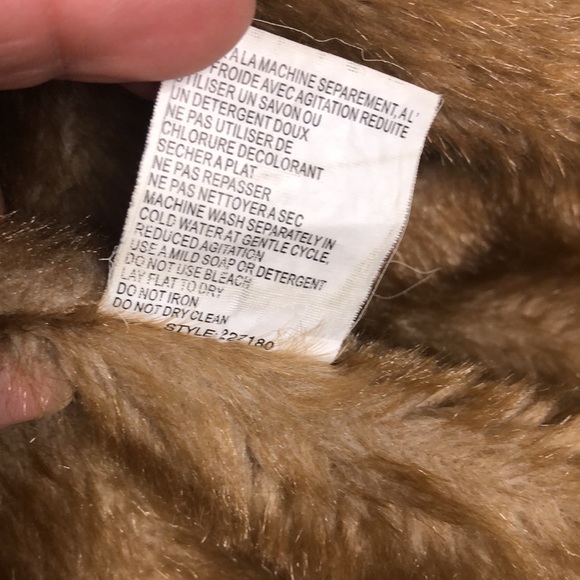 Utex Faux Shearling Long Coat Camel Tan Suede Plush Lined Full Length Medium - Picture 11 of 11